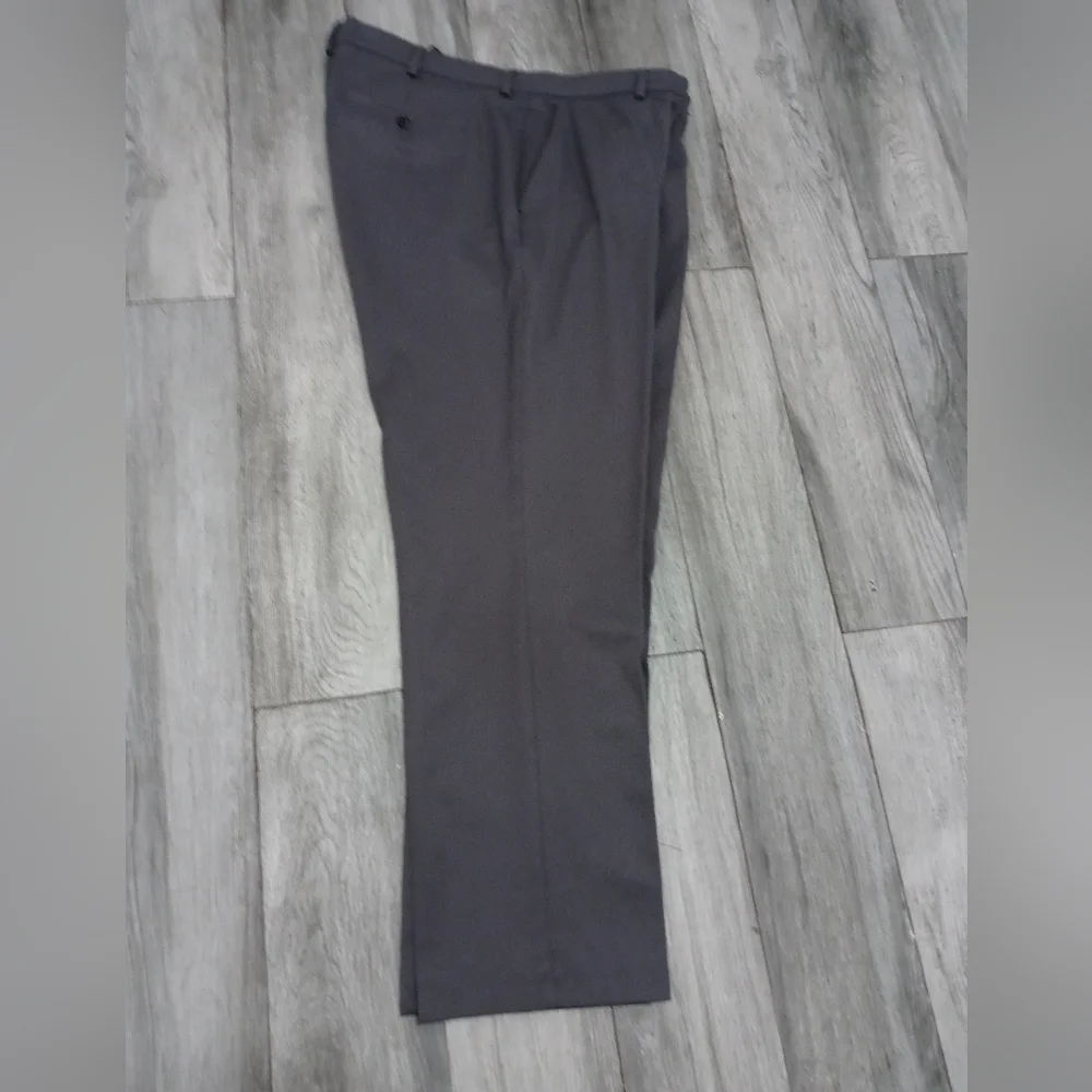 GREG NORMAN COLLECTION GRAY STRETCH DRESS PANTS 40X30